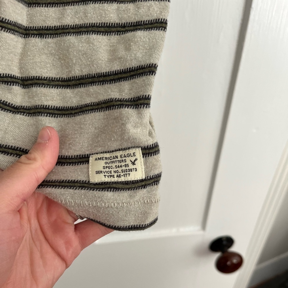 Vintage American Eagle Basic Stripe Tee Size XS - Picture 2 of 4